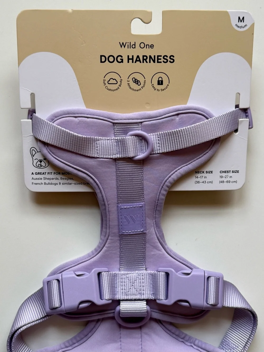Wild One Dog Harness - Medium - Lilac